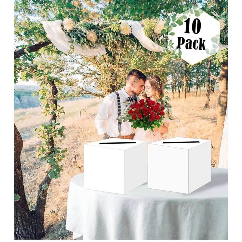 10 Pack Wedding Guest Book Card Box - 10 Pack, Customizable Keepsake